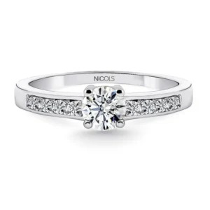 Anillo Diamantes Amelie 0.50 Ct Solitario Medio Quilate