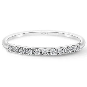 Anillo Diamantes Azalea 0.15 Oro Blanco