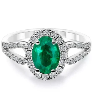 Anillo Diamantes Esmeralda Royal Jewels