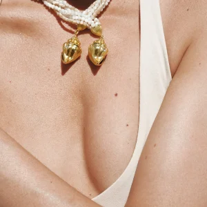 collar bañado en oro