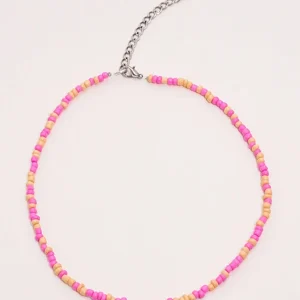 collar bolitas colores