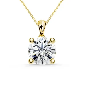 Collar Diamante Nancy 0.55-1.00Ct Solitario Oro Amarillo