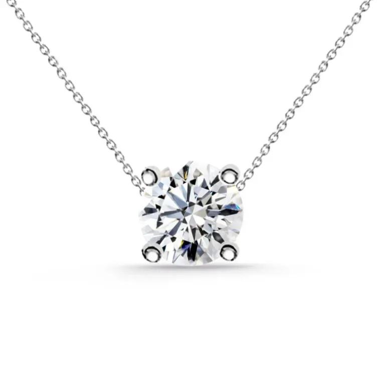 Collar diamante oro blanco Grace 0.10-0.50 Ct