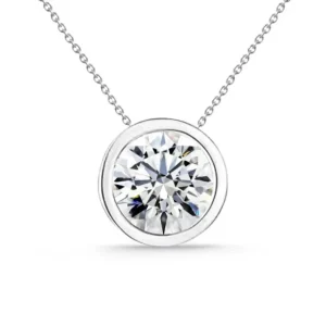Collar Diamante Sharon 0.55-1.00Ct Solitario Oro Blanco