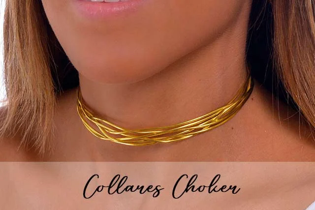 gargantillas de moda pegadas al cuello