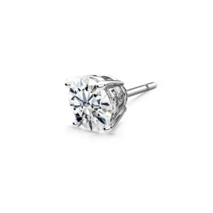 Pendiente de Diamante Hombre 0.20-0.50ct Talla Brillante Katherine Oro Blanco