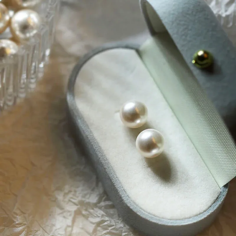 Pendientes Perlas Plata Pendientes Grandes Pendientes Invitada Boda - Imagen 2